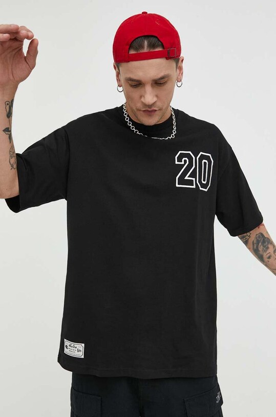 Bavlněné tričko New Era černá 60332242.BLKOFW
