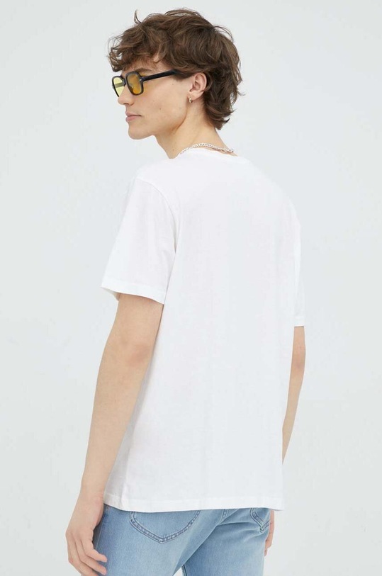 Odzież Lee t-shirt bawełniany LL04FQLJ beżowy