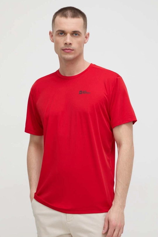 Jack Wolfskin t-shirt sportowy Tech regular czerwony 1807072