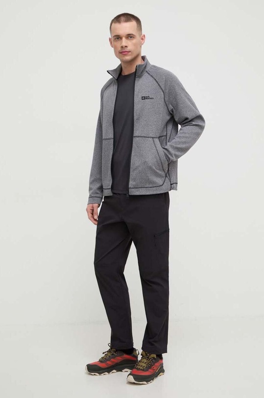 Jack Wolfskin t-shirt sportowy 1807072 czarny SS24