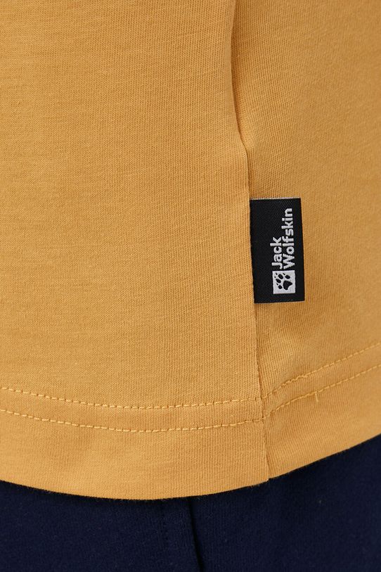 Bavlnené tričko Jack Wolfskin 10 žltá 1809001