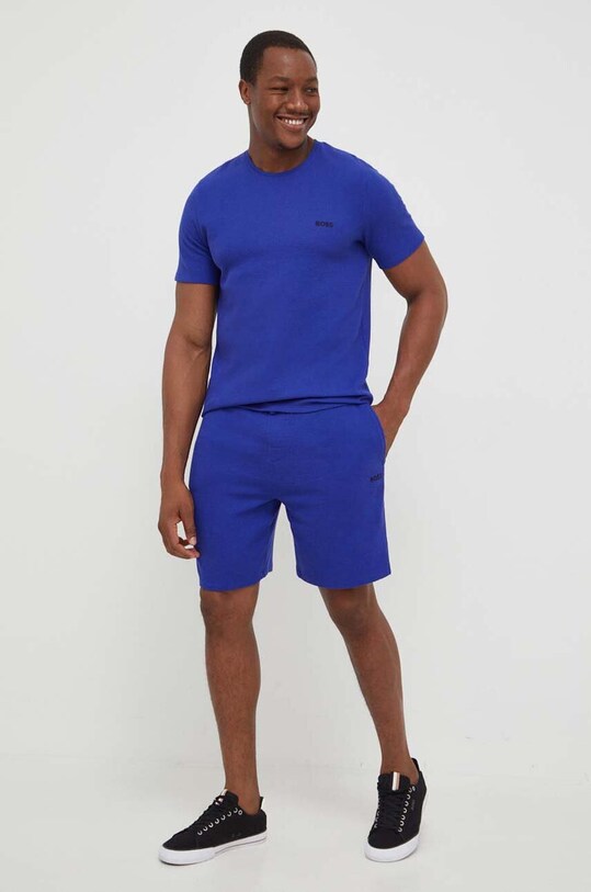 BOSS t-shirt 50480834 fioletowy AW24