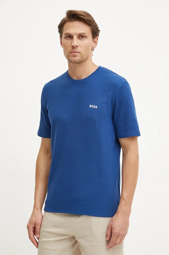 BOSS tricou uni albastru 50480834