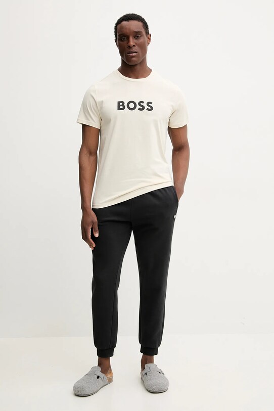 Пляжна футболка BOSS 50491706 бежевий AA00