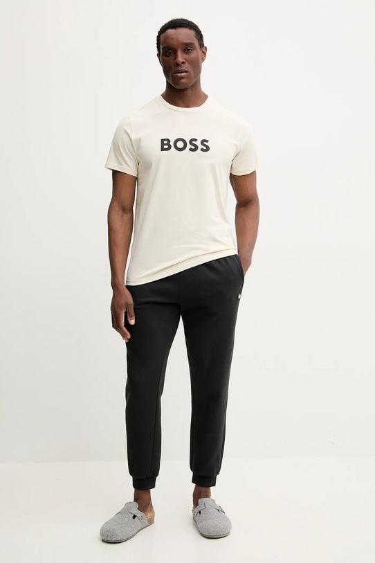 Пляжна футболка BOSS T-Shirt RN 50491706 бежевий AA00