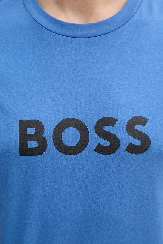 BOSS t-shirt bawełniany T-Shirt RN 50491706 niebieski