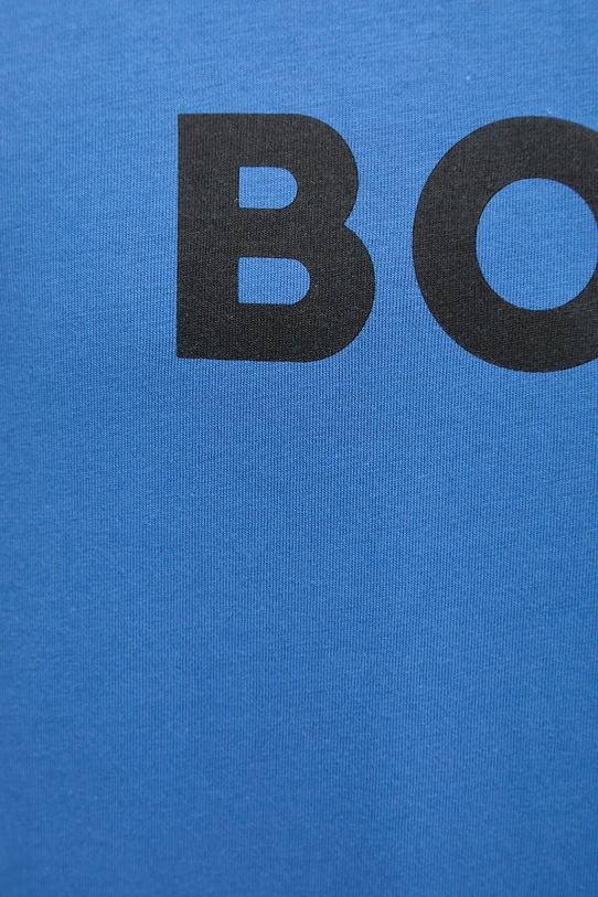 Хлопковая футболка BOSS 50491706 голубой