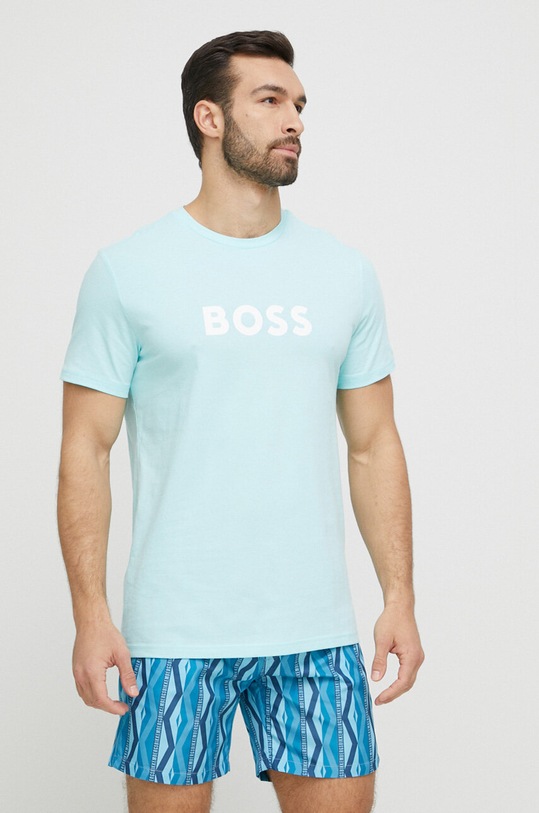 BOSS strand póló türkiz 50491706