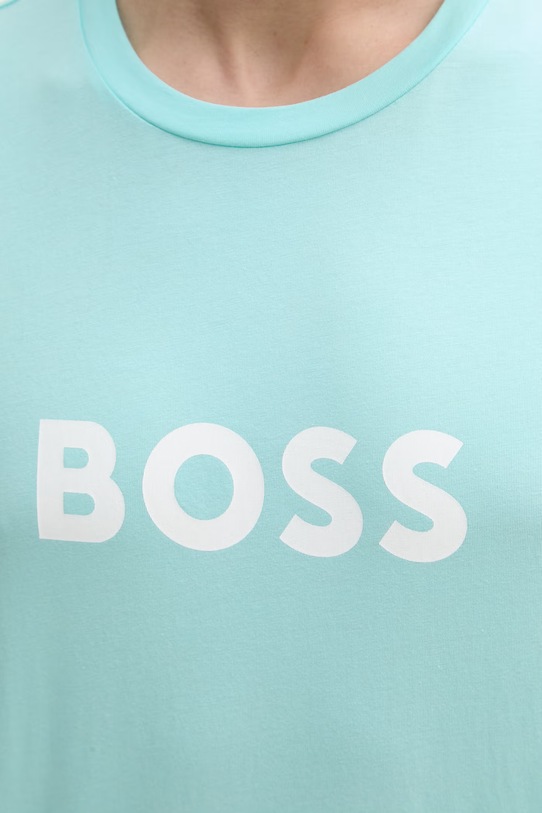 BOSS t-shirt plażowy T-Shirt RN 50491706 turkusowy