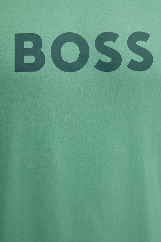 Хлопковая футболка BOSS 50491706 зелёный