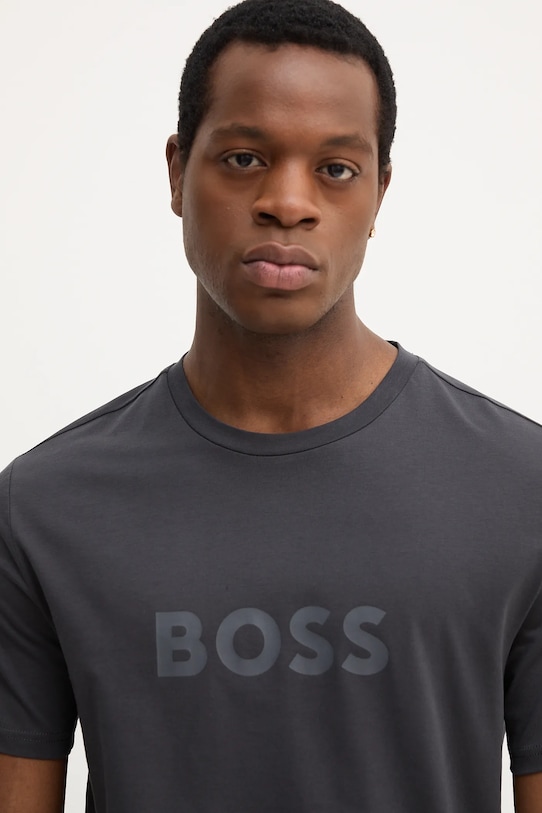 Odzież BOSS t-shirt bawełniany 50491706 szary