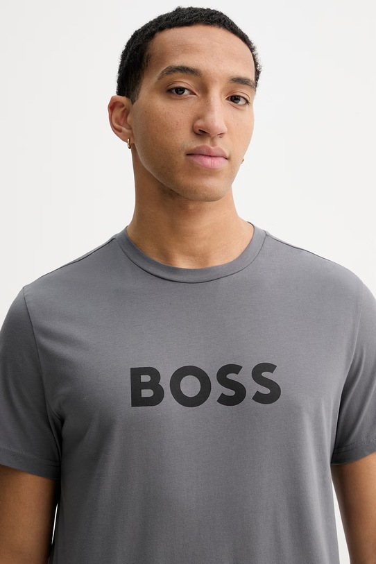 Odzież BOSS t-shirt bawełniany 50491706 szary