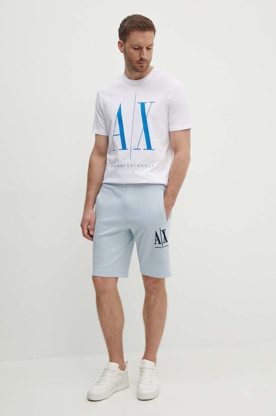 Bavlněné tričko Armani Exchange 8NZTPA.ZJH4Z bílá SS24