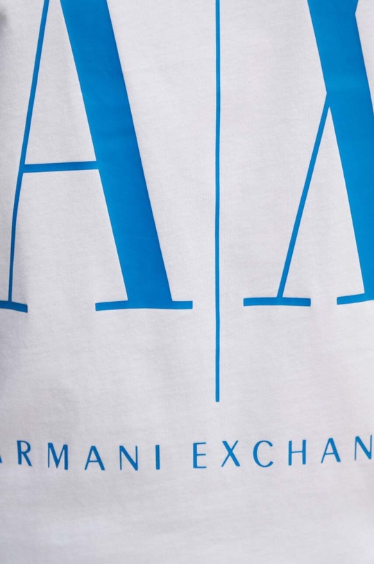 Bavlněné tričko Armani Exchange 8NZTPA.ZJH4Z bílá