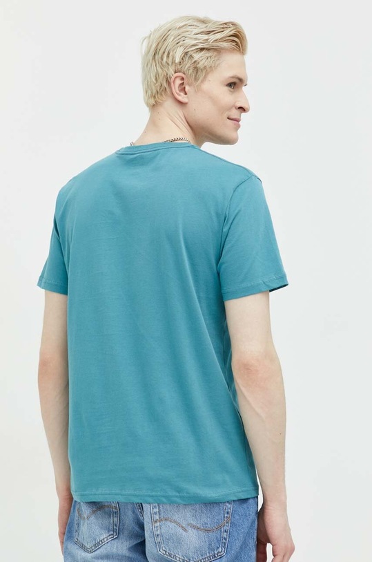 Îmbrăcăminte Quiksilver tricou din bumbac EQYZT07216 turcoaz