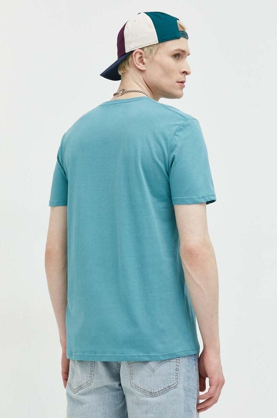 Odzież Quiksilver t-shirt bawełniany EQYZT07218 turkusowy