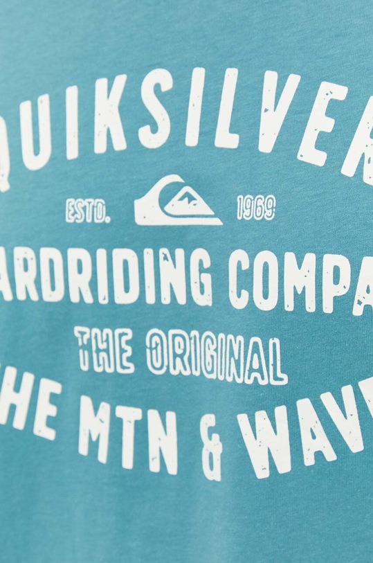 Quiksilver t-shirt bawełniany EQYZT07218 turkusowy