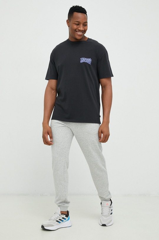 Quiksilver t-shirt bawełniany EQYZT07264 czarny SS23