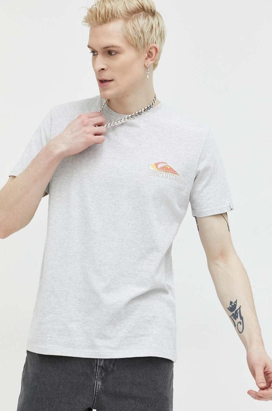 Odzież Quiksilver t-shirt bawełniany EQYZT07221 szary