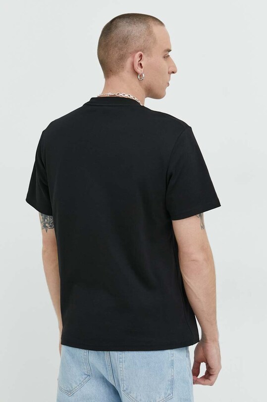 Ρούχα Βαμβακερό μπλουζάκι GCDS CC94M130103 μαύρο