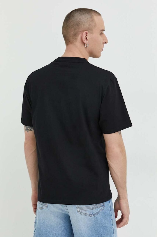 Odzież GCDS t-shirt bawełniany SS23U130183 czarny