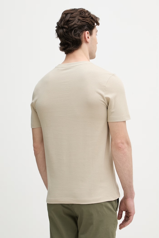Oblečenie BOSS tričko pánske s bavlnou Tiburt 240 50452680 béžová