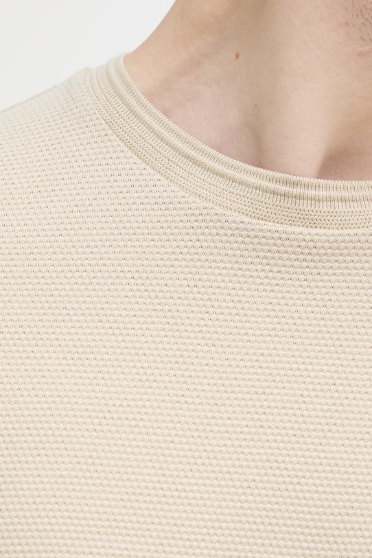 BOSS tričko pánske s bavlnou Tiburt 240 50452680 béžová