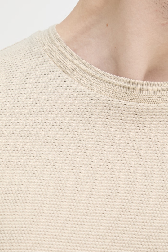 BOSS tričko pánske s bavlnou Tiburt 240 50452680 béžová