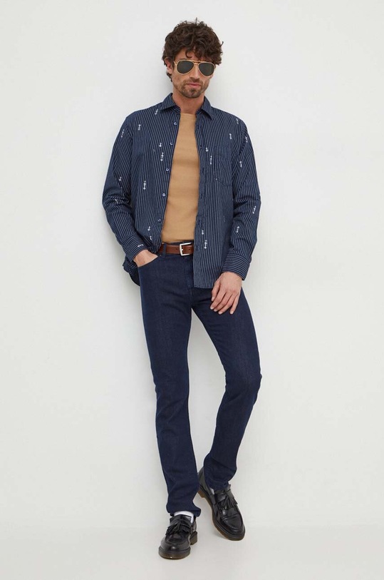 BOSS t-shirt 50452680 beżowy AA00