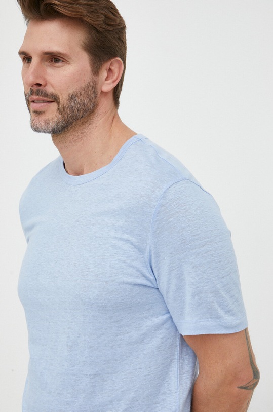 Plátěné tričko BOSS modrá 50486212