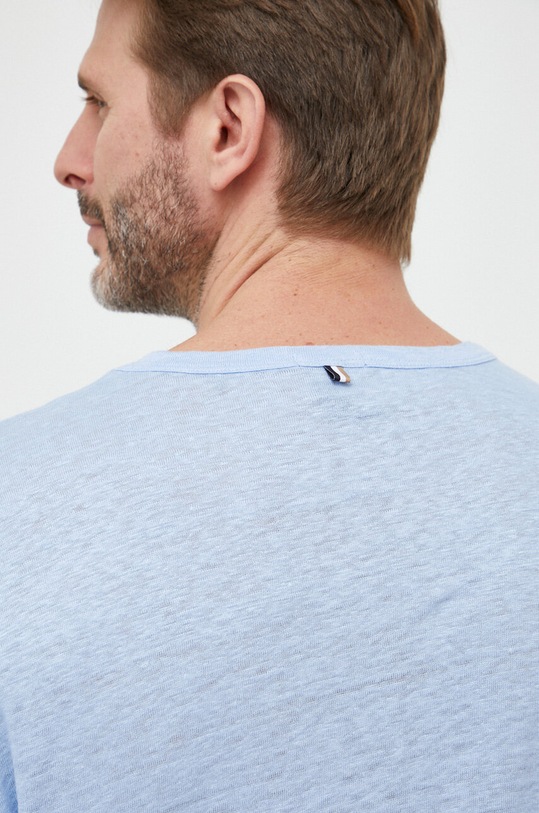 Plátěné tričko BOSS 50486212 modrá