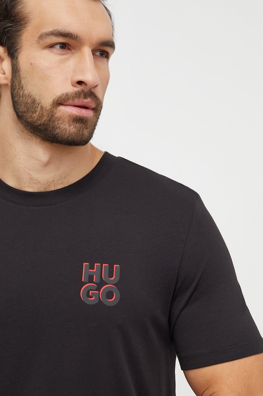 Odzież HUGO t-shirt bawełniany 2-pack 50492550 czarny