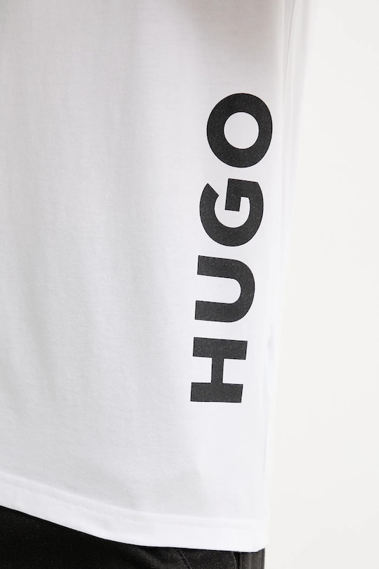 HUGO t-shirt plażowy biały 50493727