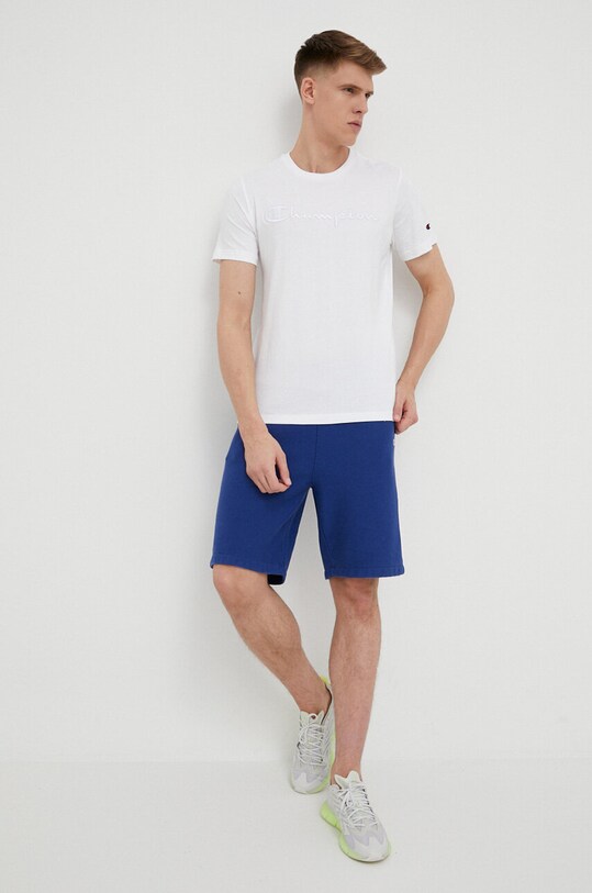 Bavlněné tričko Champion 218490 bílá SS23