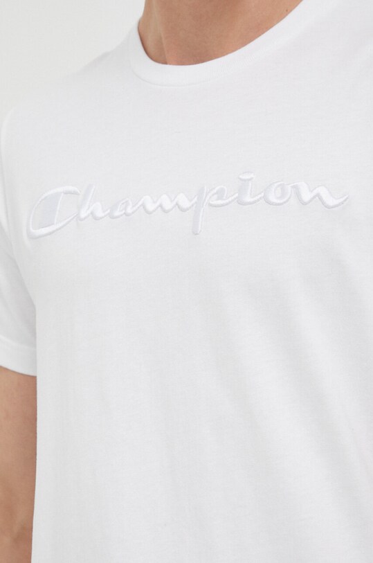 Bavlněné tričko Champion 218490 bílá