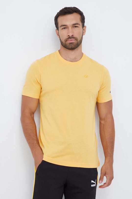 Champion t-shirt bawełniany pomarańczowy 218496