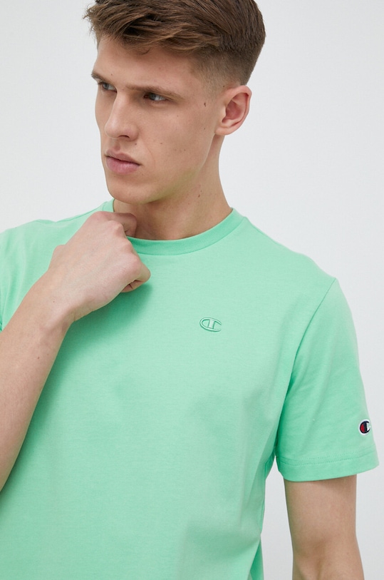 Champion t-shirt in cotone verde 218496