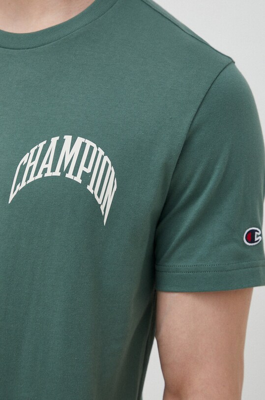 Бавовняна футболка Champion 218521 зелений