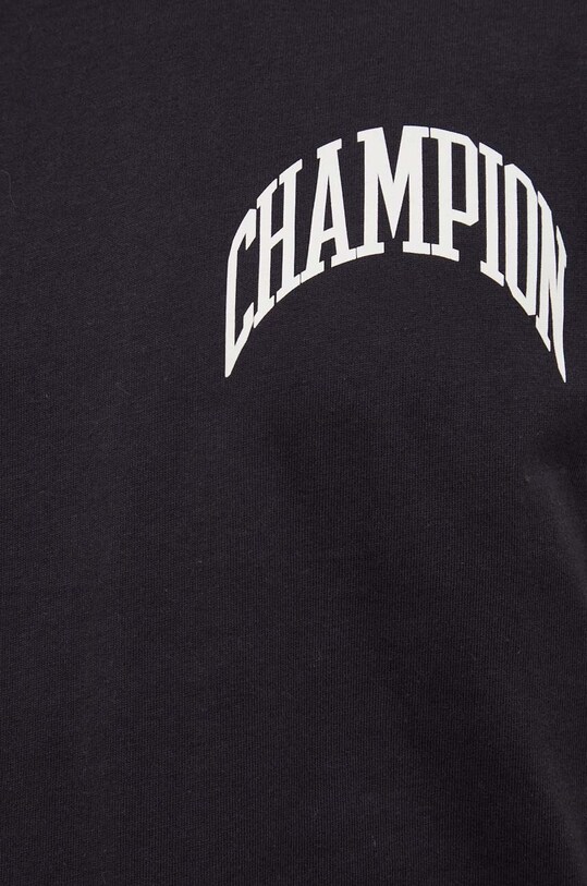 Champion t-shirt bawełniany 218521 czarny