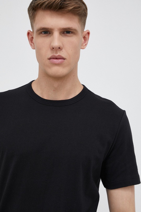 Champion t-shirt bawełniany czarny 218905