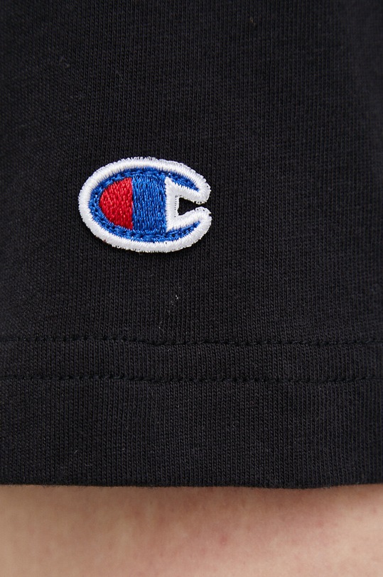 Champion t-shirt bawełniany 218905 czarny