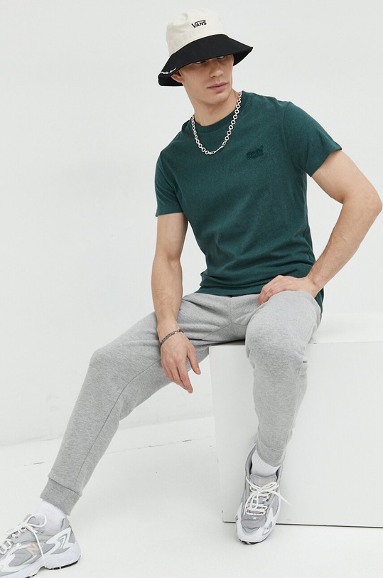 Superdry t-shirt bawełniany M1011245A.R6T zielony SS23
