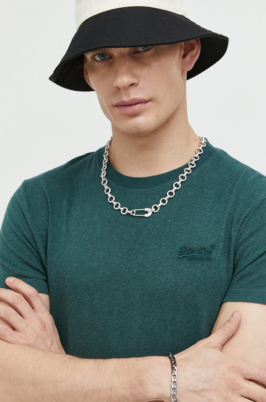 Superdry t-shirt bawełniany zielony M1011245A.R6T