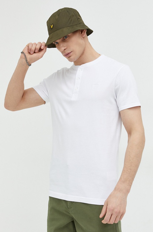 Superdry polo bawełniane bawełna biały M6010727A.01C