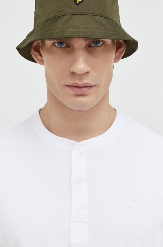 Superdry polo bawełniane biały M6010727A.01C