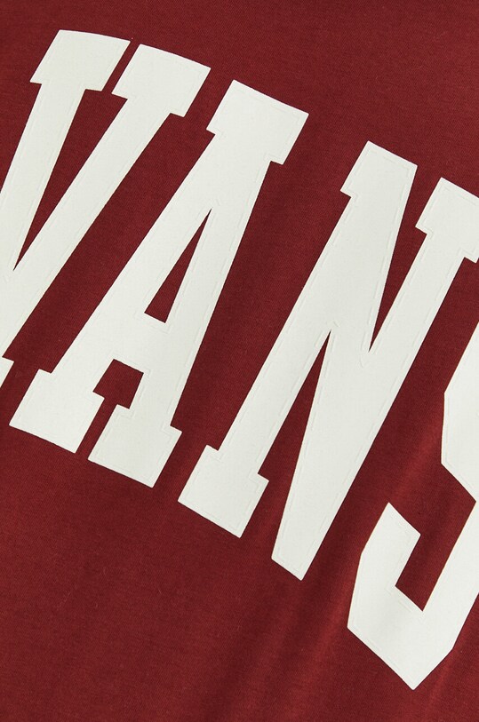 Vans t-shirt bawełniany VN00003BBQS1 bordowy