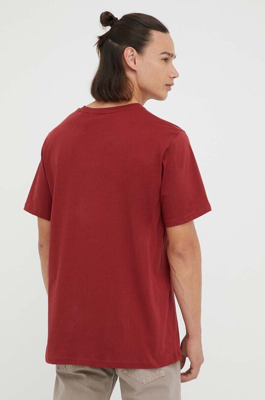 Odzież Les Deux t-shirt bawełniany LDM101113 bordowy