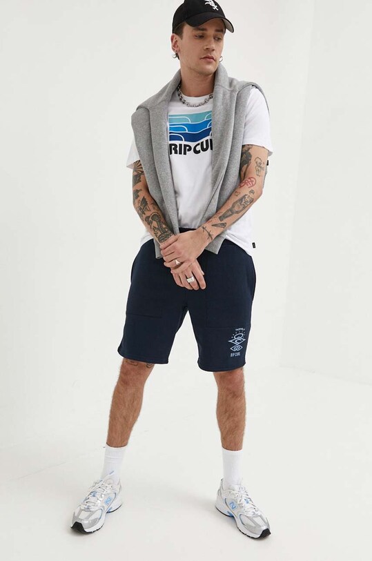 Rip Curl t-shirt bawełniany 03NMTE biały SS23