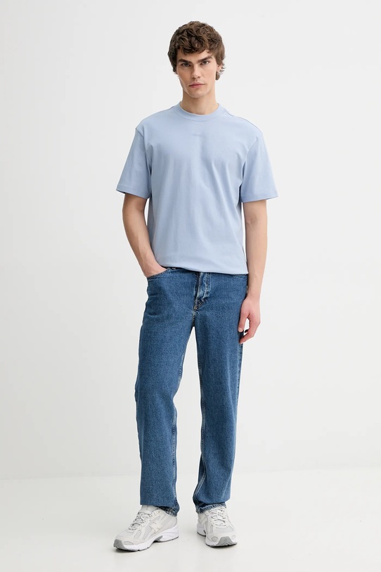 HUGO t-shirt bawełniany 50488330 niebieski NC00