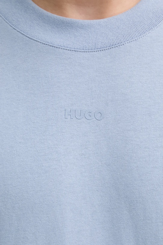 HUGO t-shirt bawełniany 50488330 niebieski